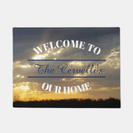 Tapete Pôr Do Sol Através Das Nuvens