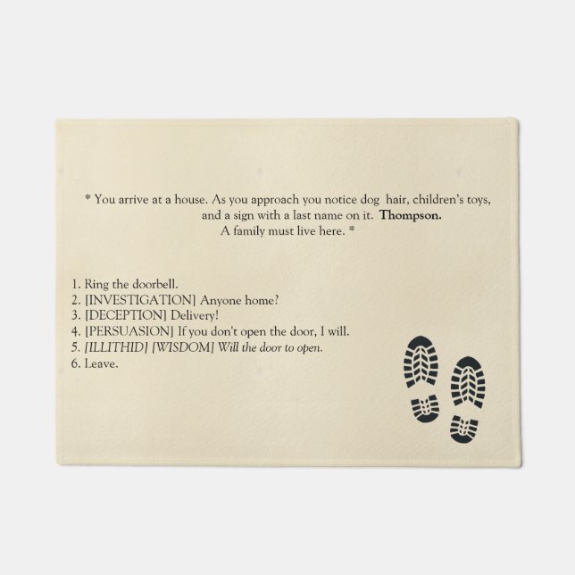 Tapete Porta 3 inspirada no portão de Baldur (Frente)