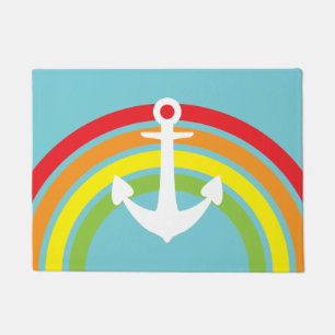Tapete Porta Ancorada Arco-Íris