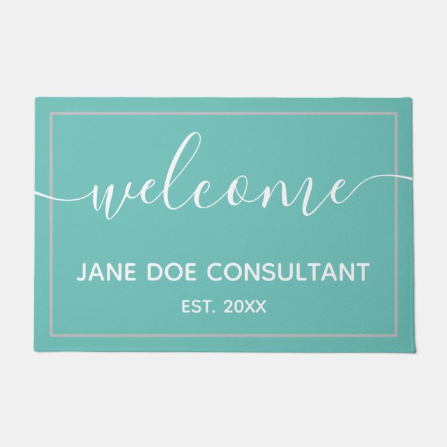 Tapete Porta - Bosta Personalizada de Boas-Vindas Lente + (Frente)