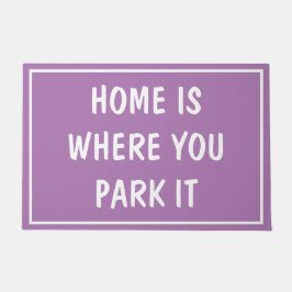 Tapete Porta - CASA É ONDE ESTACIONA Lilac
