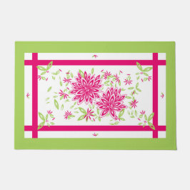 TAPETE PORTA CHIC MAT_ BONITO 561 PINK QUENTE/60 FLORAL V