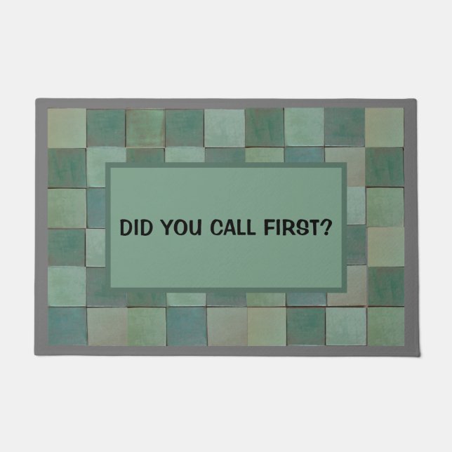 Tapete Porta com azulejo verde (Frente)