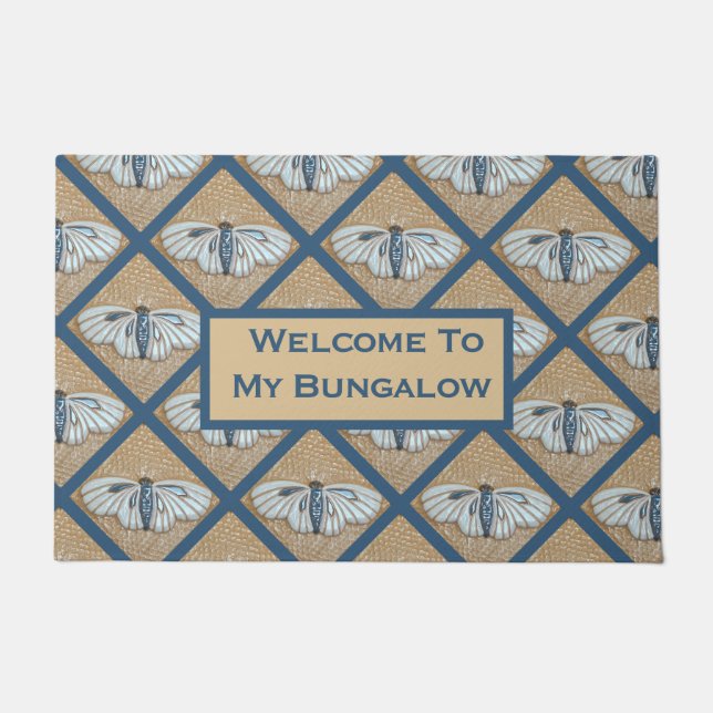 Tapete Porta com azulejos brancos (Frente)