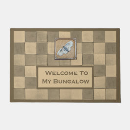 Tapete Porta com Ocher e azulejo bronzeado