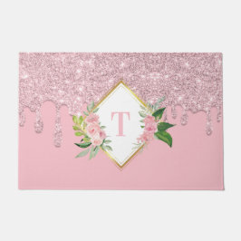 Tapete Porta da Família Glitter de Discagem Personalizada