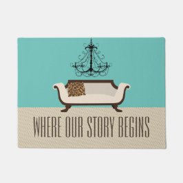 Tapete Porta da família personalizada