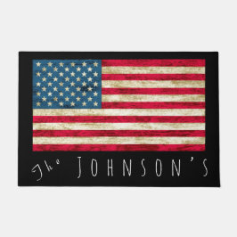 Tapete Porta de Bandeira Americana Personalizada