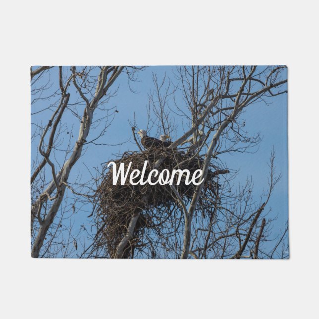 Tapete Porta de Boas-vindas com Problemas de Águia Dupla (Frente)