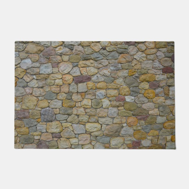Tapete porta de boas-vindas, pedra de pedra (Frente)