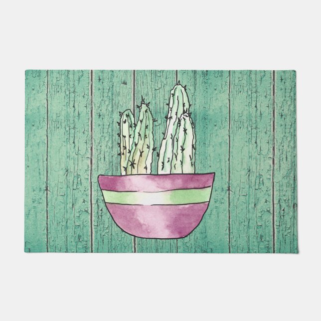 Tapete Porta de Cactus Potada (Frente)