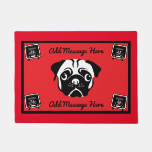 Tapete Porta de Camping Pug Motorhome