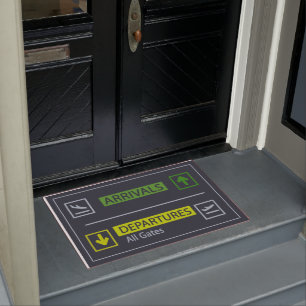 Tapete Porta de Chegadas e Partidas, Porta Engraçada