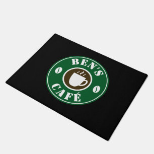 Tapete Porta de compro de café personalizado com logotip