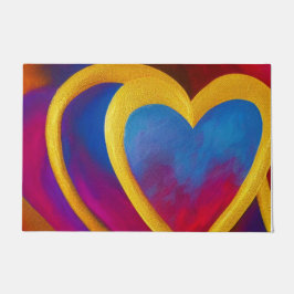 Tapete Porta de Corações Duplos