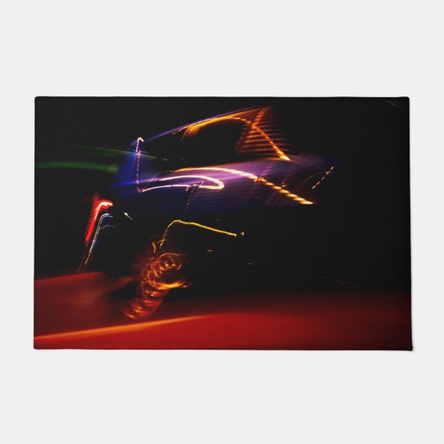 Tapete porta de dança de carro roxo (Frente)