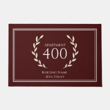 Porta de entrada - Número de casa e Apartamento