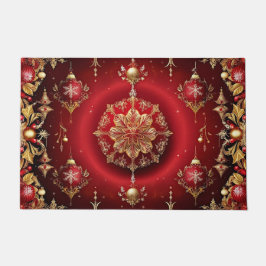 Tapete Porta de Férias Vermelhas Decorativas