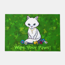 Tapete Porta de Gato Bonito do Auxiliar do Jardim