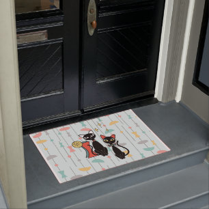 Tapete Porta de Gato Legal Moderno com Meio século Atôm