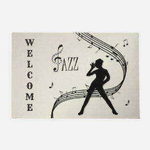 Tapete Porta de música do Ouro Jazz Dance