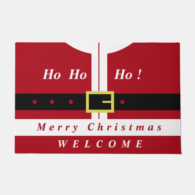 Tapete Porta de Natal do Papai Noel (Frente)