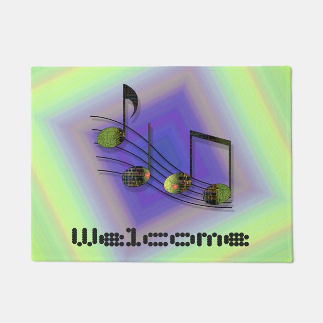 Tapete Porta de Notas de Dubstep (Frente)