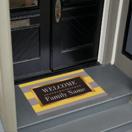 Tapete Porta De Personalização De Cinzas Amarelas E Suave