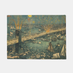 Tapete Porta de ponte do Brooklyn Vintage New York