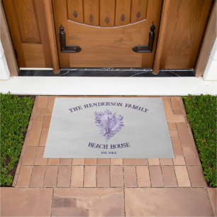 Tapete Porta de Shell de Conch Roxo