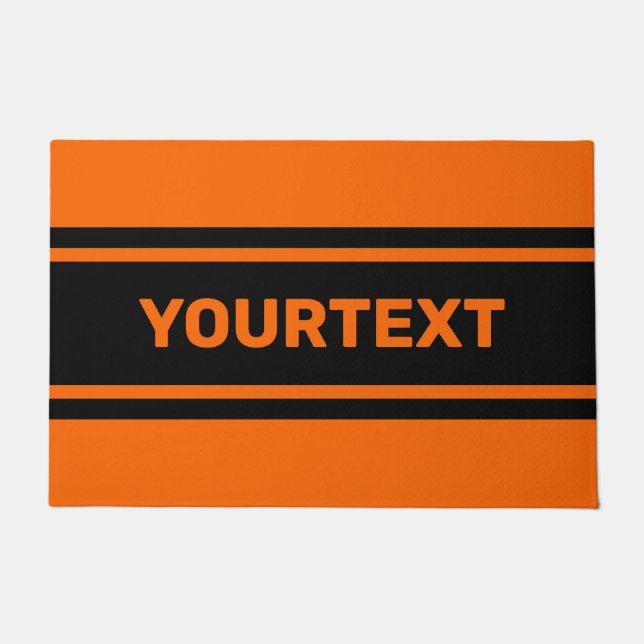 Tapete Porta de Stripes de Black Racing (Frente)