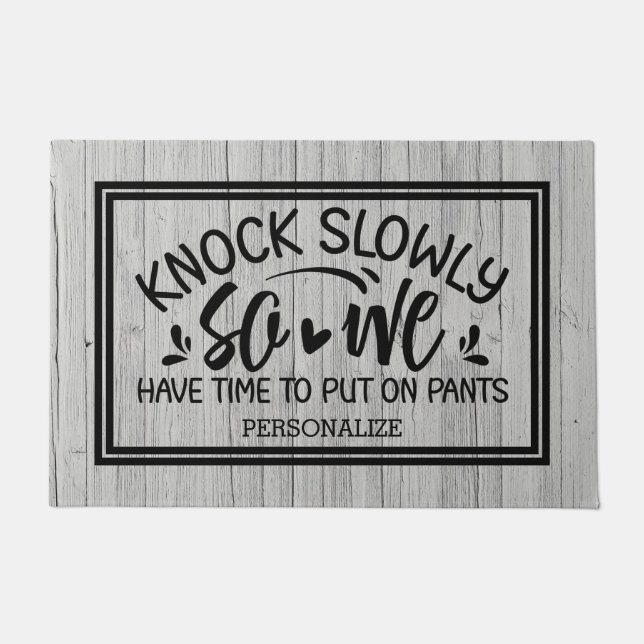 Tapete Porta De Textura Lentamente De Madeira (Frente)