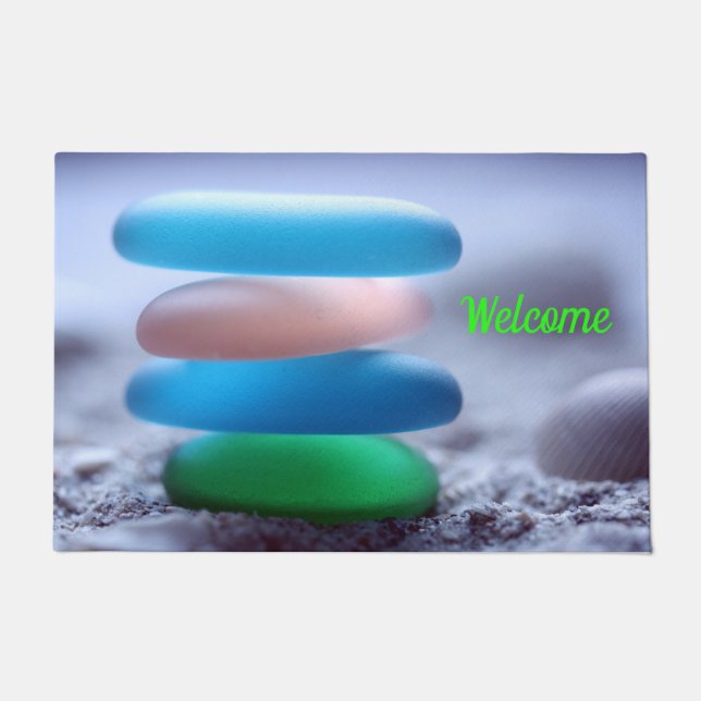 Tapete Porta de vidro do mar (Frente)