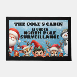 Tapete Porta de Vigilância do Polo Norte Personalizável