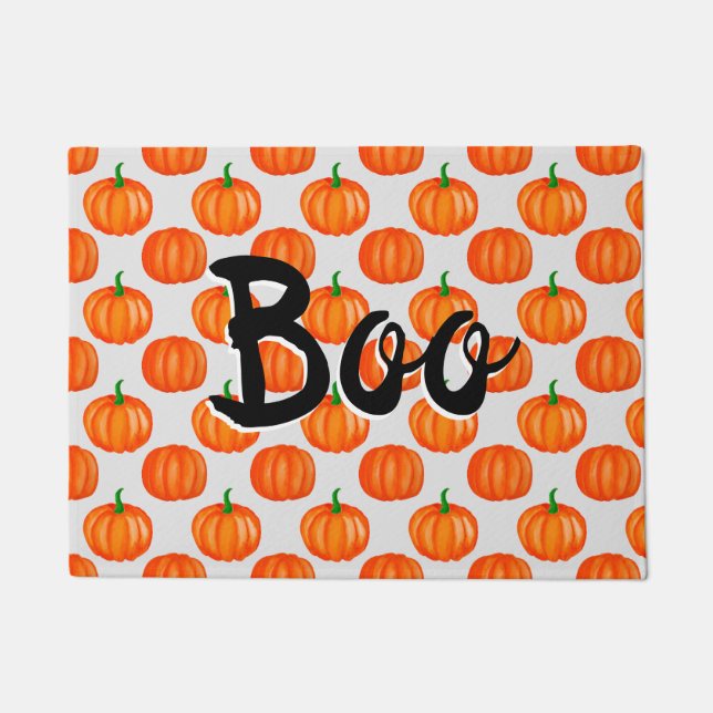 Tapete Porta do Boo Pumpkin Halloween (Frente)