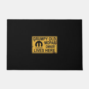 Tapete Porta do Carro Antigo Proprietário do Mopar Grumpy