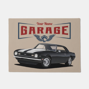 Tapete Porta Do Carro Muscular Clássico De 1968