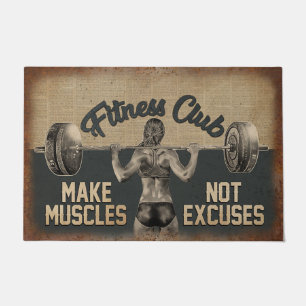 Tapete Porta do Clube de malhações, Sala de Gym