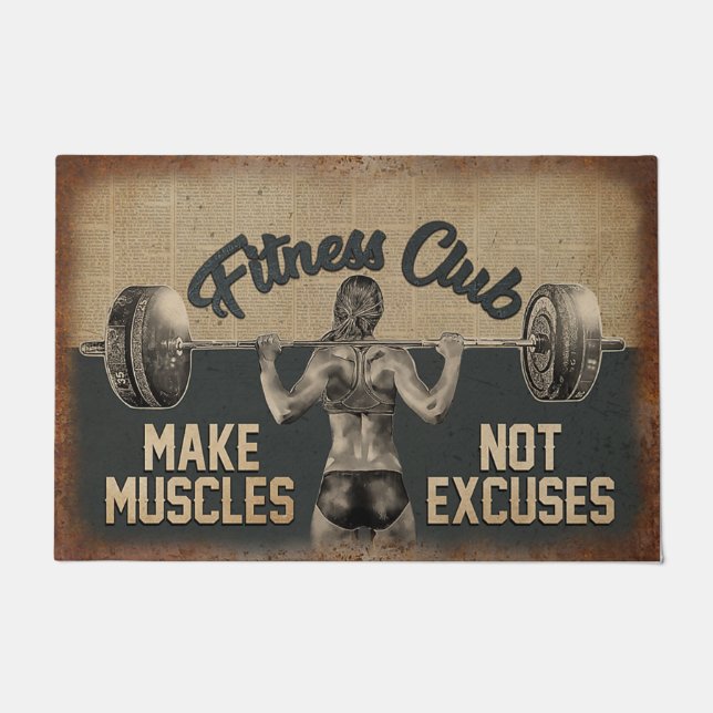 Tapete Porta do Clube de malhações, Sala de Gym (Frente)