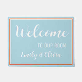 Tapete Porta do dormitório com nome(s)