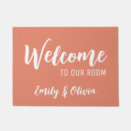 Tapete Porta do dormitório com nome(s)