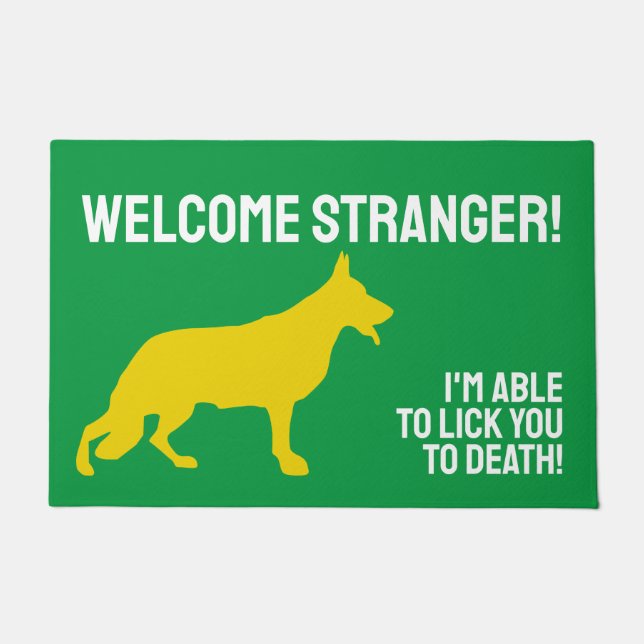 Tapete Porta do german shepherd (Frente)