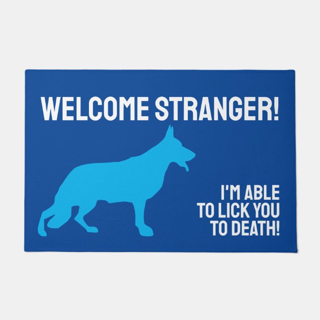 Tapete Porta do german shepherd (Frente)