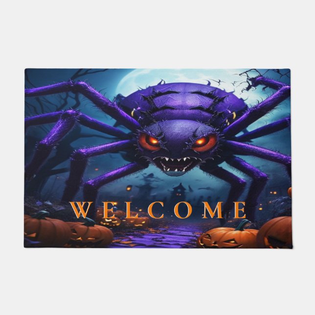 Tapete Porta do Halloween Monster Spider (Frente)