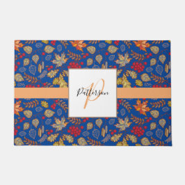 Tapete Porta do Nome da Família Foliage do outono