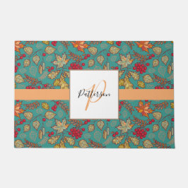 Tapete Porta do Nome da Família Foliage do outono