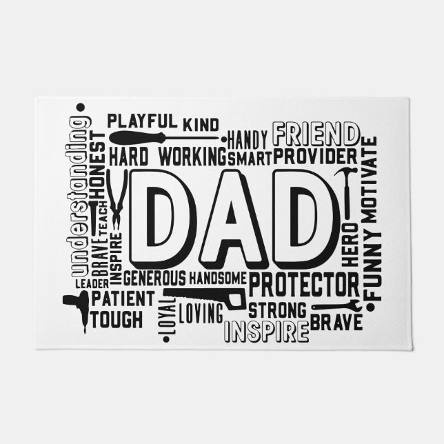 Tapete Porta do pai para casa saudando porta da varanda (Frente)