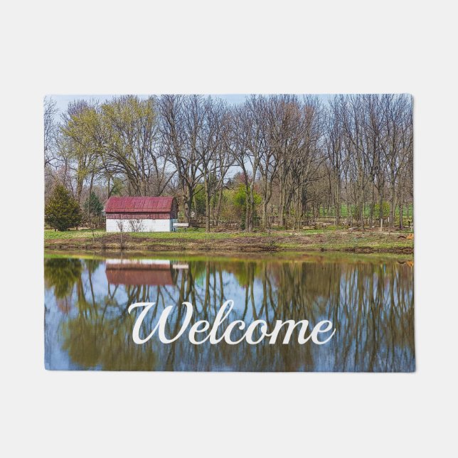 Tapete Porta do painel Reflexões da estação de primavera (Frente)