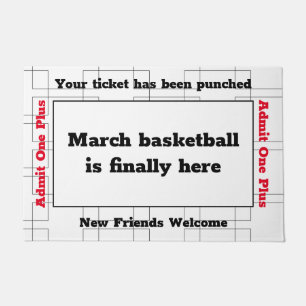 Tapete Porta do Partido de Basquete de Marcha