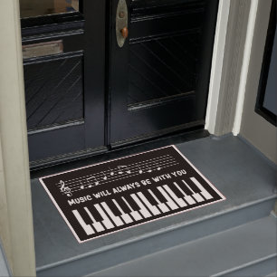 Tapete "Porta do Piano Vintage,Presente do Piano Lover,Ma